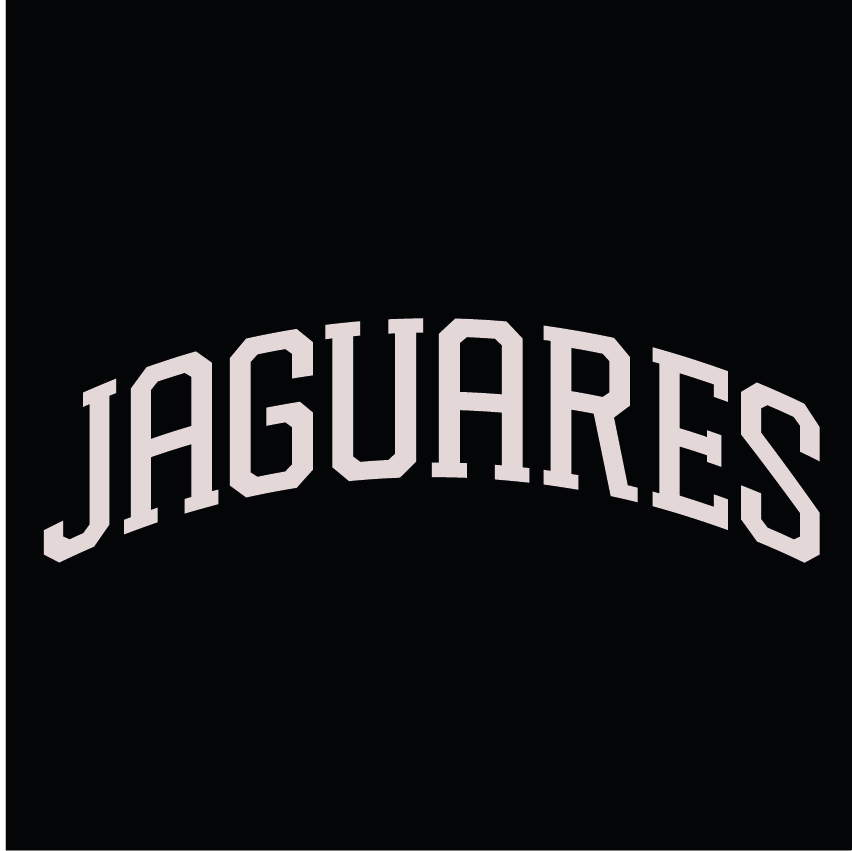 DISEÑO JAGUARES TEXTO VARSITY